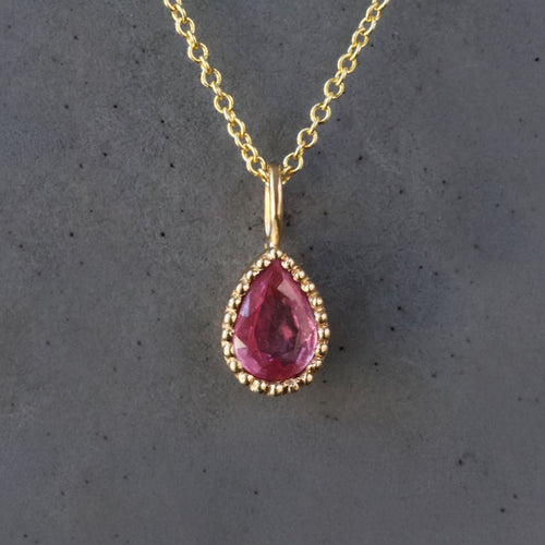 Bezel-Set Sapphire Pendant
