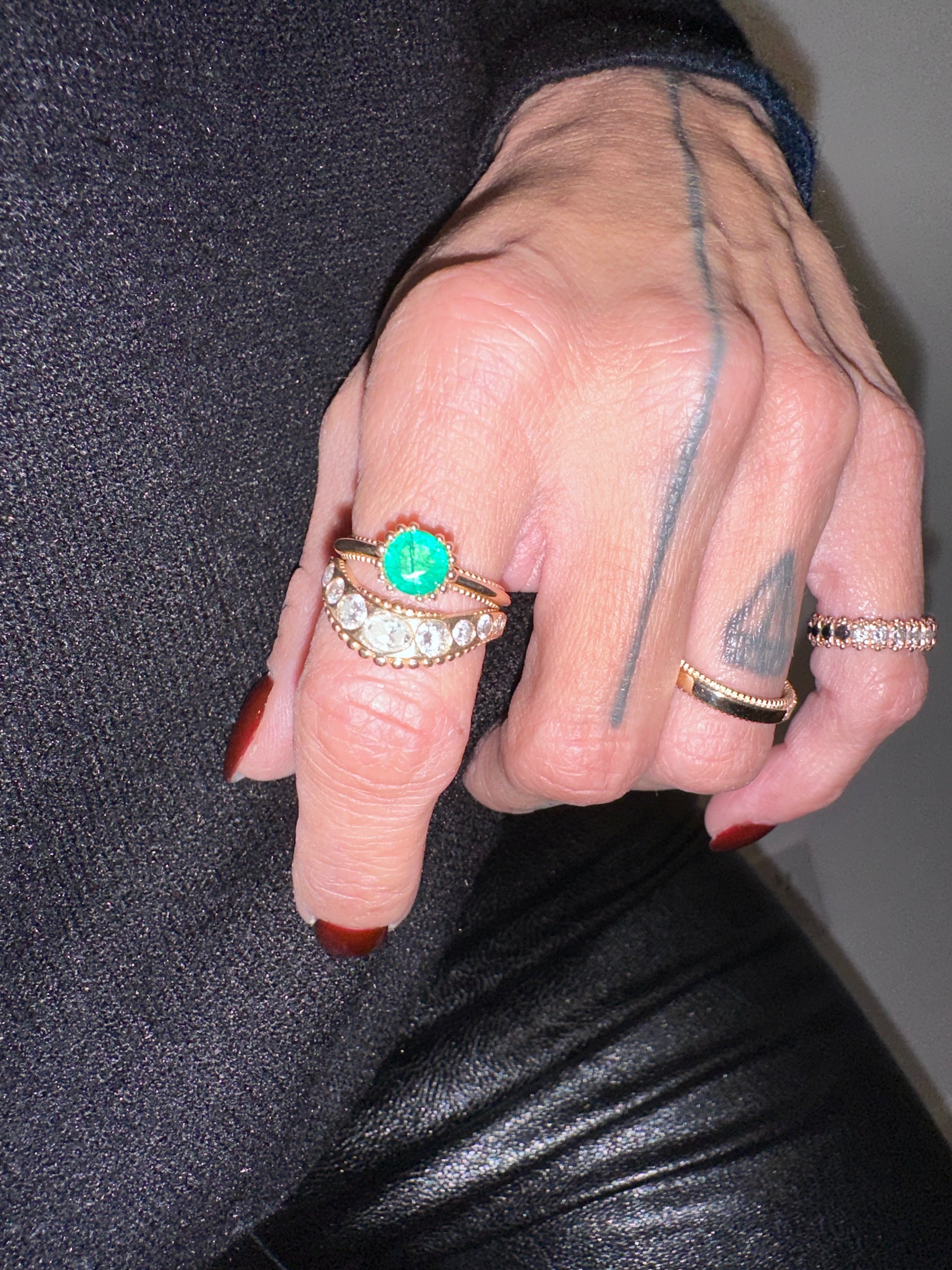 Solitaire Emerald Ring