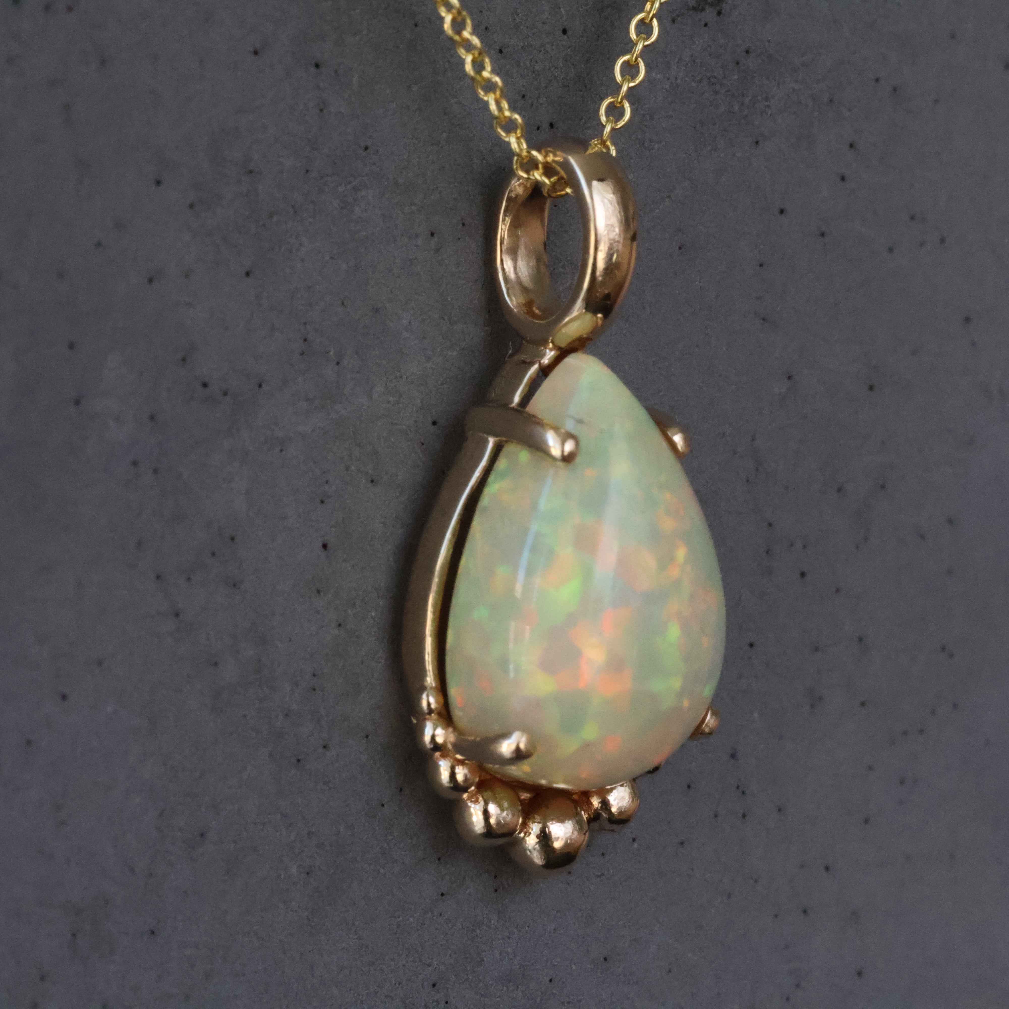 Pear Shape Opal Pendant