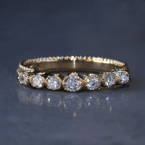 Petite Seven Diamond Ring