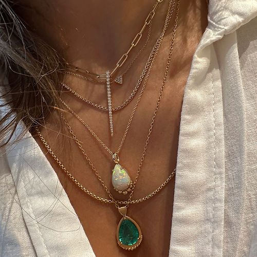 Pear Shape Opal Pendant